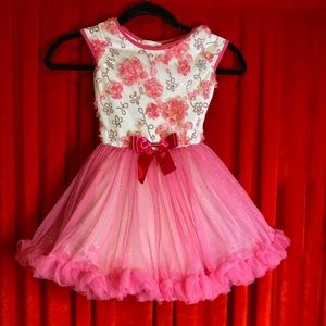 💝Pink flower tutu dress💝